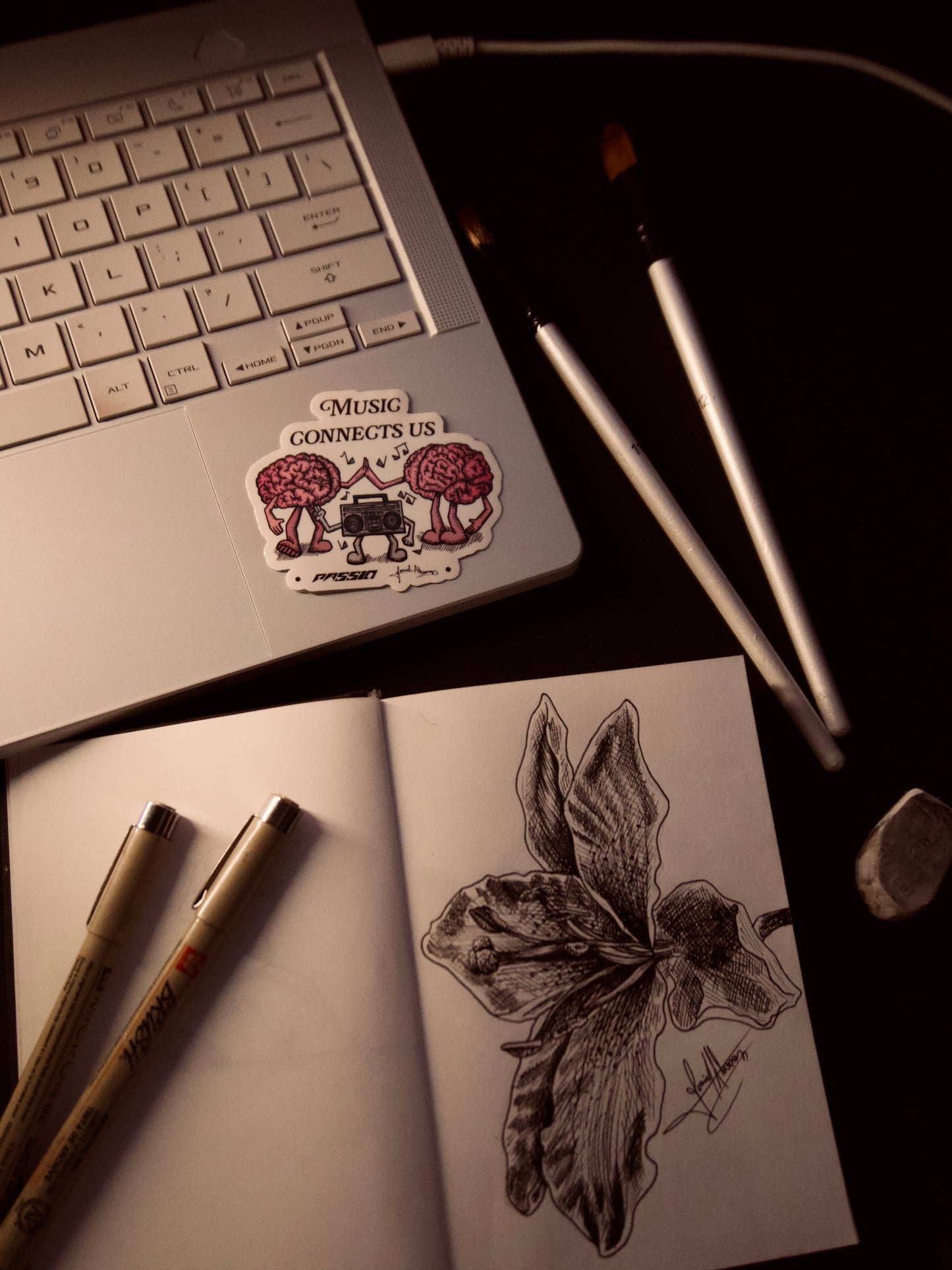 MUSIC CONNECTS US STICKER