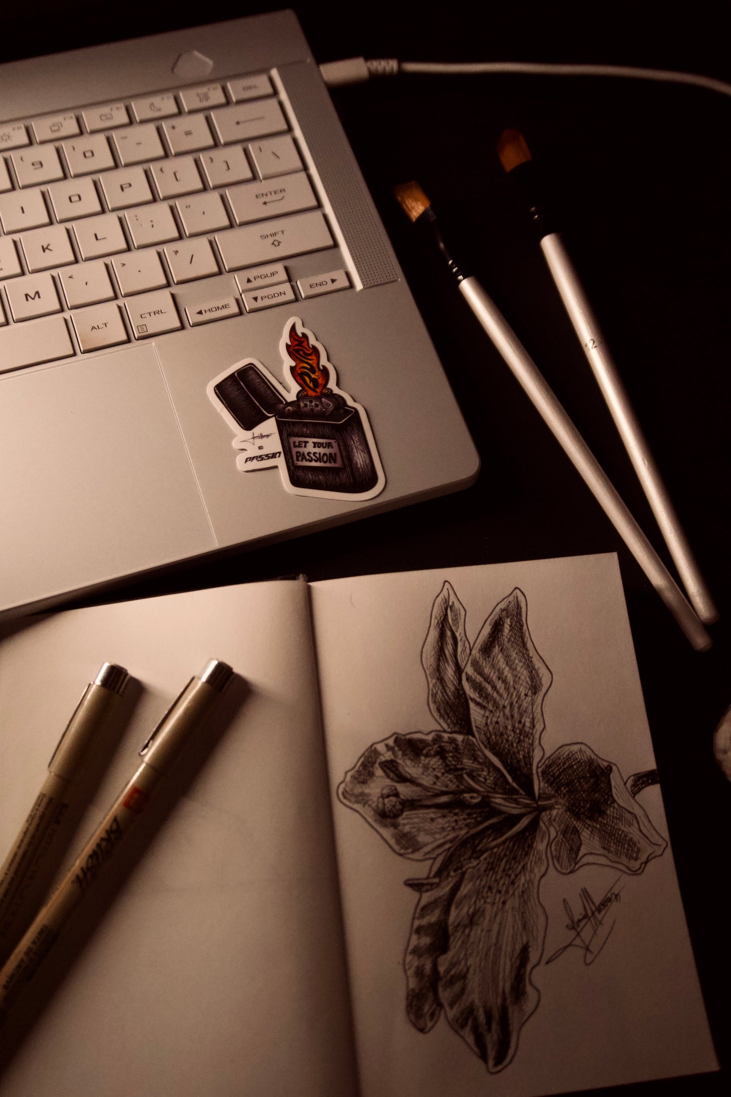 LET YOUR PASSION BURN STICKER