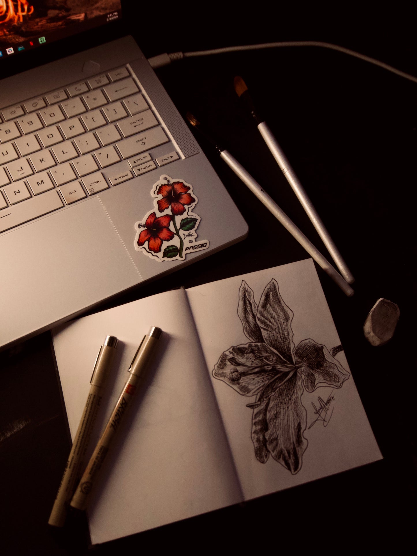 HIBISCUS FLOWERS STICKER