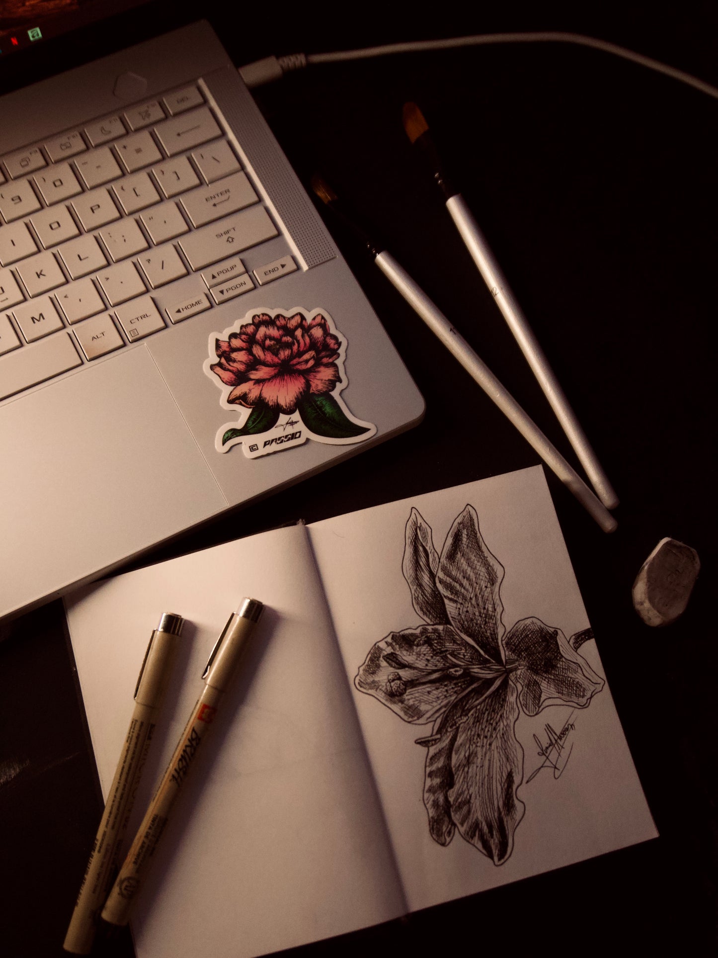 DAHLIA FLOWER STICKER