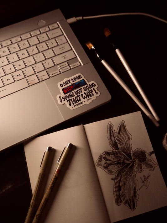 DONT LOOK BACK STICKER