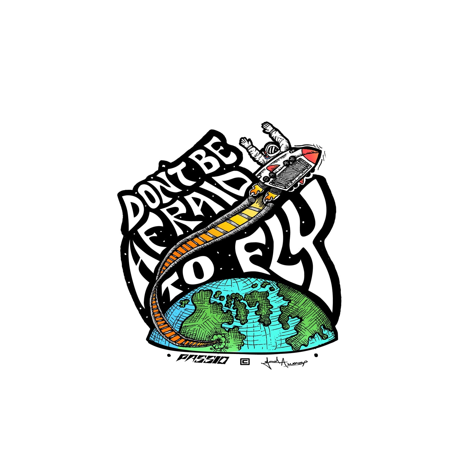 DONT BE AFRAID TO FLY STICKER
