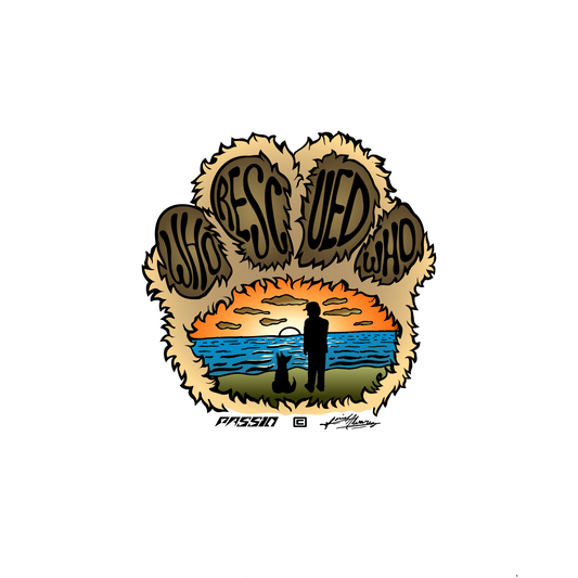 WHO RESCUED WHO STICKER